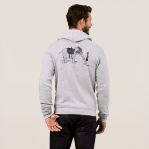 Olifant Upgrade mannen grijs Bella hoodie achterka