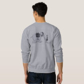 Olifant Upgrade mannen grijze sweatshirt achterkan (Achterkant volledig)