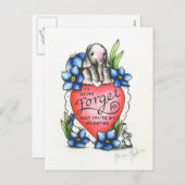 Olifant Valentijn Feestdagenkaart (Voorkant / Achterkant)