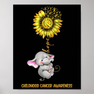 Olifant Van Hoop Voor Bewustwording Kinderkanker G Poster