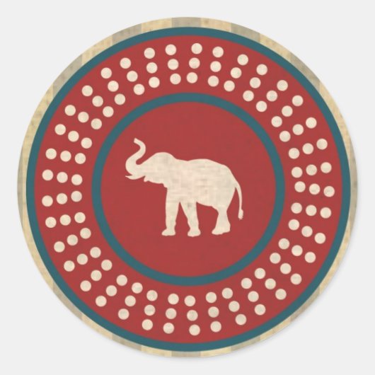 olifant - Van Ronde Sticker (Voorkant)