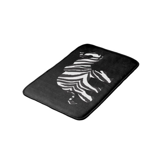 olifant van Zebrastripes Badmat (Gekanteld)