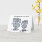 Olifant Vergeet Kaart Nooit (Gele Bloem)