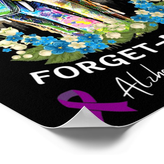 Olifant Vergeet-me-niet Heimer's Awareness Poster (Hoek)