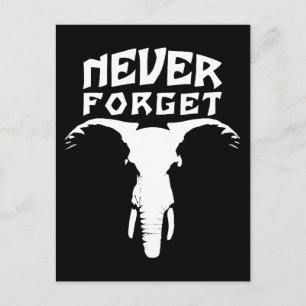 Olifant Vergeet Nooit Briefkaart