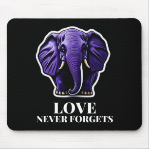 Olifant vergeet nooit vrouw met Alzheimerheimer Muismat