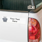 Olifant vergeten grappige grap Cartoon niet Bumpersticker (Op Truck)