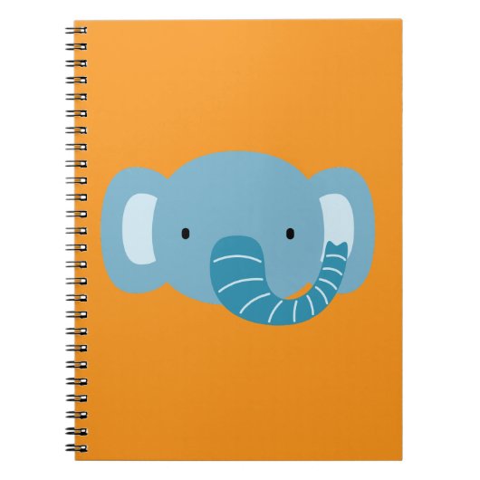 Olifant Verjaardag Kinderen Kunst Notitieboek (Voorkant)