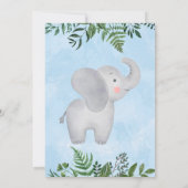 Olifant verjaardag uitnodiging (Achterkant)