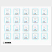 Olifant verjaardagsfeestje gunst stickers (Vel)