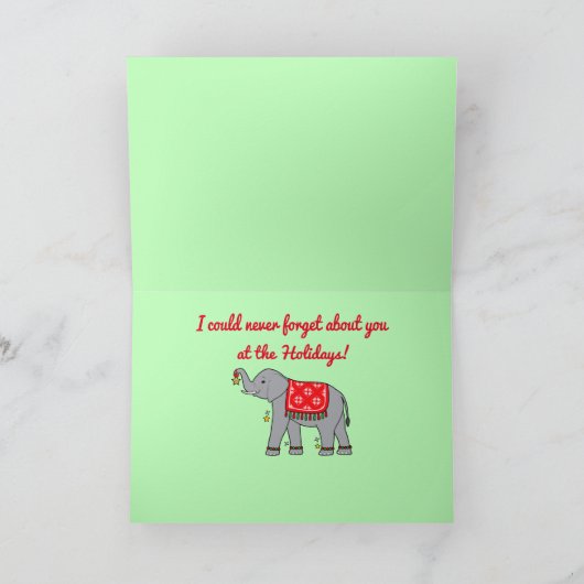 Olifant versierd voor de Feestdagen (Binnen)