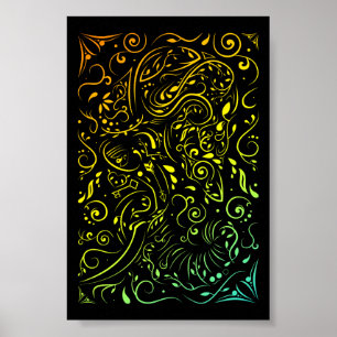 olifant vervaagt de zomer poster