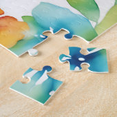 Olifant Vibrant Waterverf Legpuzzel (Zijkant)