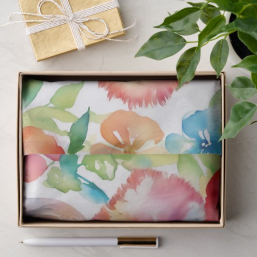 Olifant Vibrant Waterverf Tissuepapier (Geschenk)