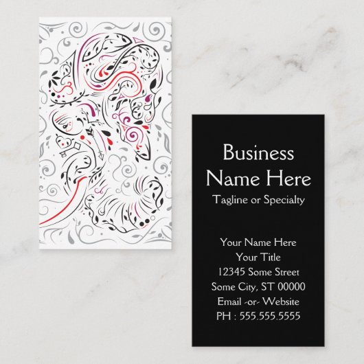  olifant visitekaartje (Voorkant / Achterkant)