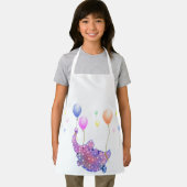 Olifant Vliegen met Kleurrijke Ballonnen Grappige Schort (Insitu)