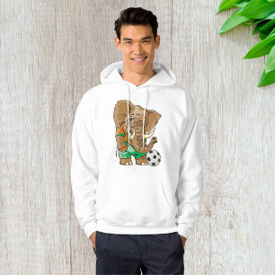 Olifant Voetballer Grappig Sportdier Hoodie