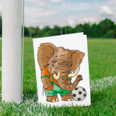 Olifant Voetballer Grappig Sportdier Kaart
