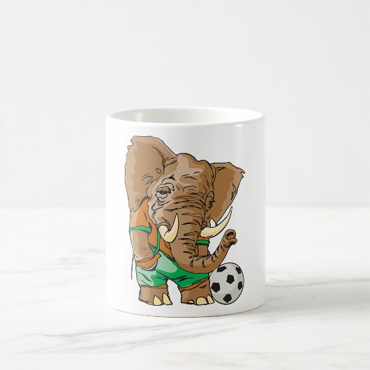 Olifant Voetballer Grappig Sportdier Koffiemok
