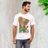 Olifant Voetballer Grappig Sportdier T-shirt