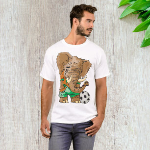 Olifant Voetballer Grappig Sportdier T-shirt
