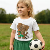 Olifant Voetballer Grappig Sportdier T-shirt