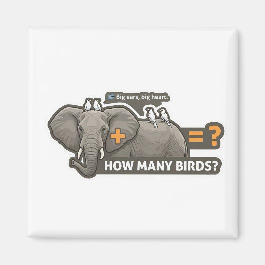 Olifant & Vogels Optellen Magneet (Voorkant)