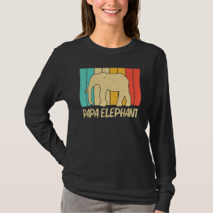 Olifant Voor Mannen Vader Indische Olifant Mammoet T-shirt