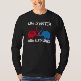 Olifant Voor Mannen Vrouwen Wilde Park Dier T-shirt