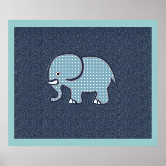 olifant voor muren poster (Voorkant)