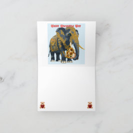 Olifant voor Valentijnsdag. Bedankkaart