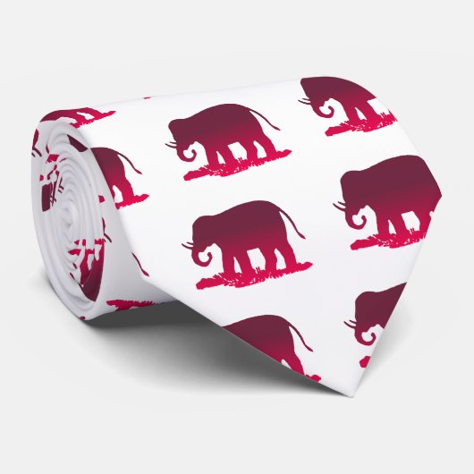 Olifant Vorm Stropdas (Opgerold)