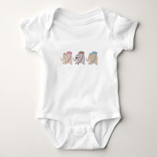 olifant vrienden baby body romper (Voorkant)