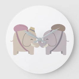 olifant vrienden grote klok