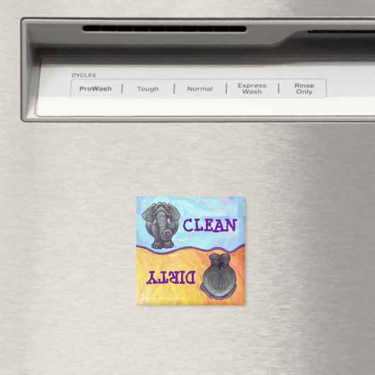 Olifant Vuile Schone Gerechten Magneet (Insitu (Vaatwasser))