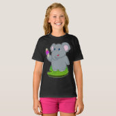 Olifant Waffle ijs T-shirt (Voorkant volledig)
