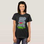 Olifant Watermeloen Fruit T-shirt (Voorkant volledig)