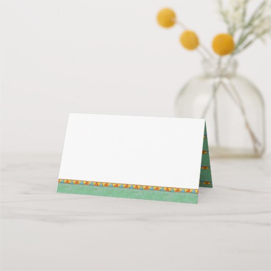 Olifant waterverf kunst baby shower plaats kaarten plaatskaartje (Achterkant)