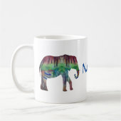 Olifant Waterverf Landscape Koffiemok (Links)