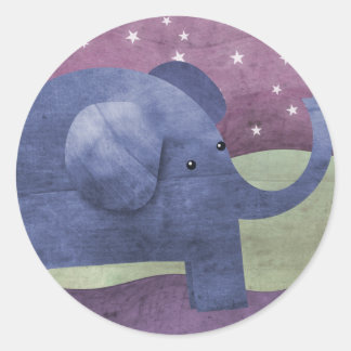 Olifant wenst op een ster - stickers