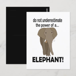 Olifant wild dier grappige olifant briefkaart