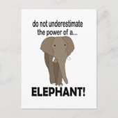 Olifant wild dier grappige olifant briefkaart (Voorkant)