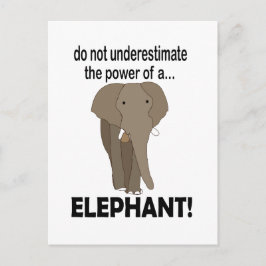 Olifant wild dier grappige olifant briefkaart