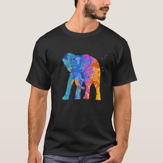 Olifant Wilde Dier Grafische Pullover Hoodie (Voorkant)