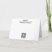 OLIFANT WINTER - CORGI SNEEUWBALGEVECHT FEESTDAGEN KAART (Achterkant)