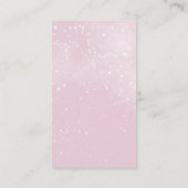 Olifant Winter Meisje Baby shower Luier Raffle Informatiekaartje (Achterkant)