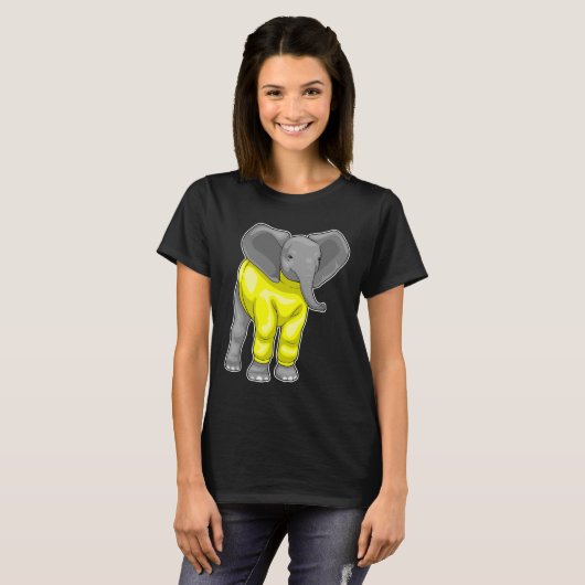 Olifant Winter T-shirt (Voorkant volledig)