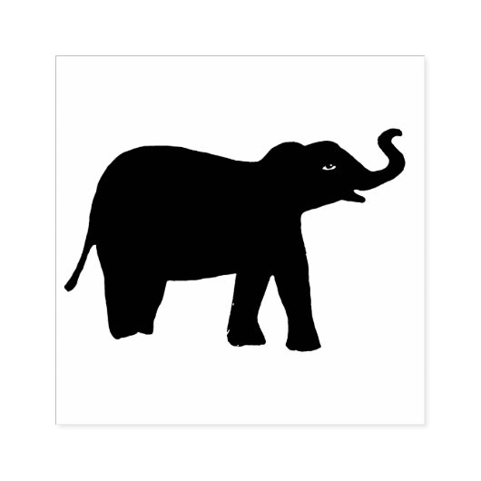 Olifant Wood Art Stamp Rubberstempel (Afrduk)