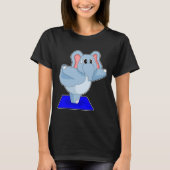 Olifant Yoga Fitness Gymnastiek T-shirt (Voorkant)