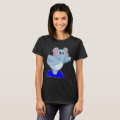 Olifant Yoga Fitness Gymnastiek T-shirt (Voorkant volledig)